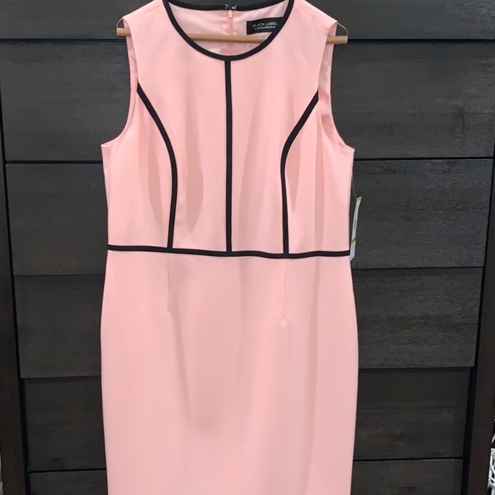 Pink and black dress